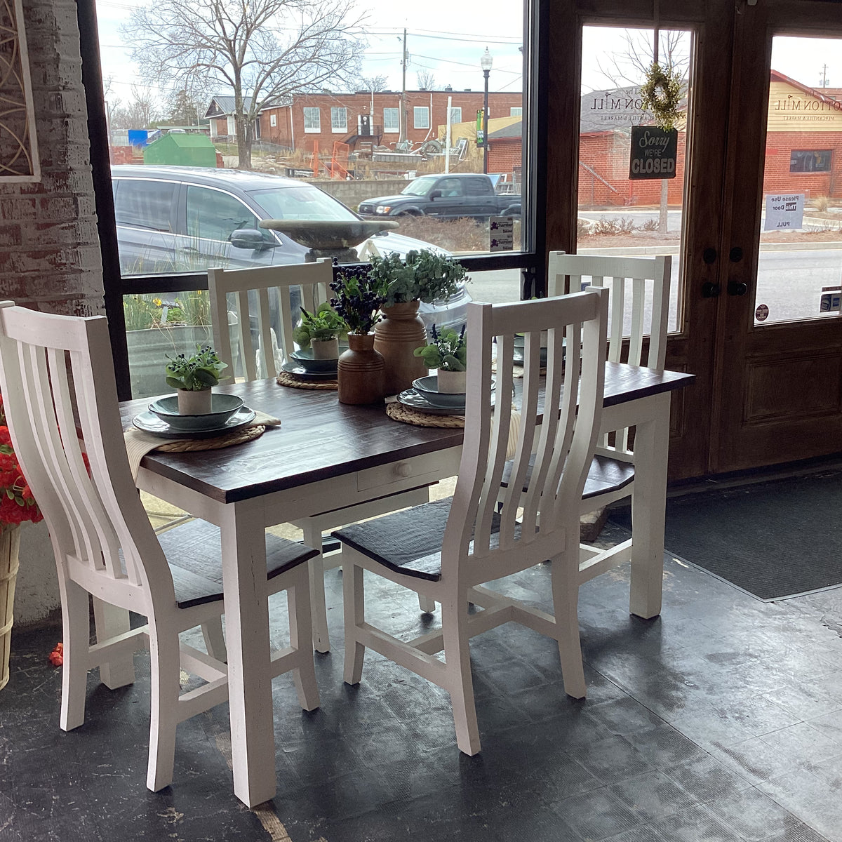 Savannah Dining Table Set The Cotton Mill Mercantile