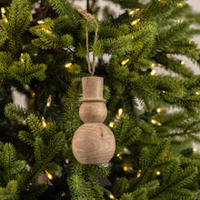 Load image into Gallery viewer, Wooden Snowman Ornament