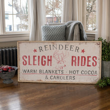 Load image into Gallery viewer, Reindeer Sleigh Ride SIgn