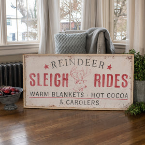 Reindeer Sleigh Ride SIgn