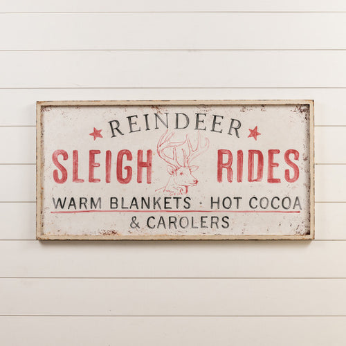 Reindeer Sleigh Ride SIgn