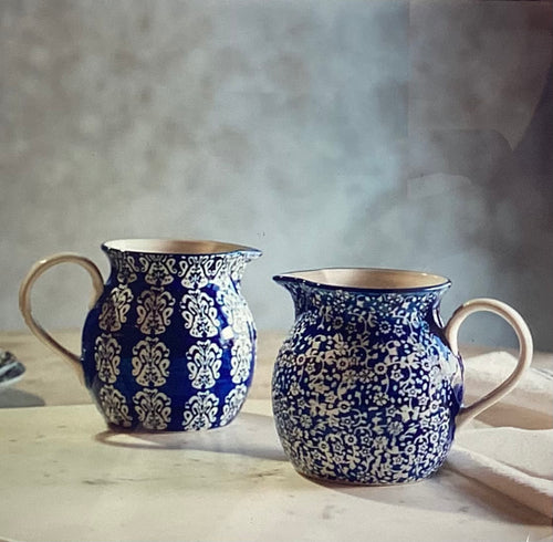 Blue Floral Pitchers