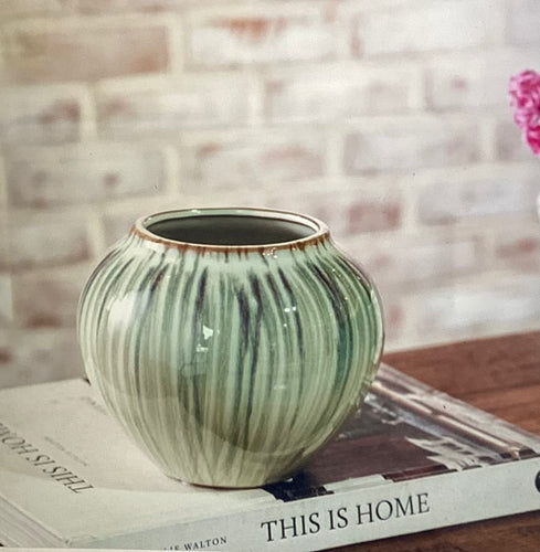 Wide Ceramic Pot
