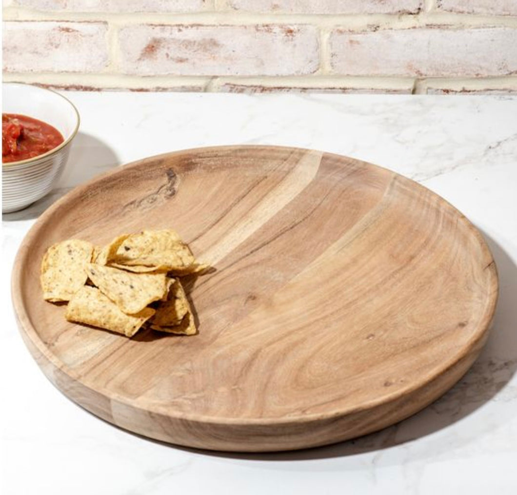 Wood Snack Tray