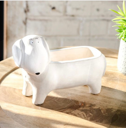 Wiener Dog Planter