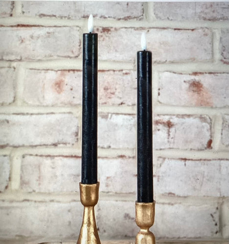 Black Taper Candle Set
