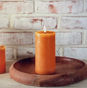 6" Orange Pillar Candle