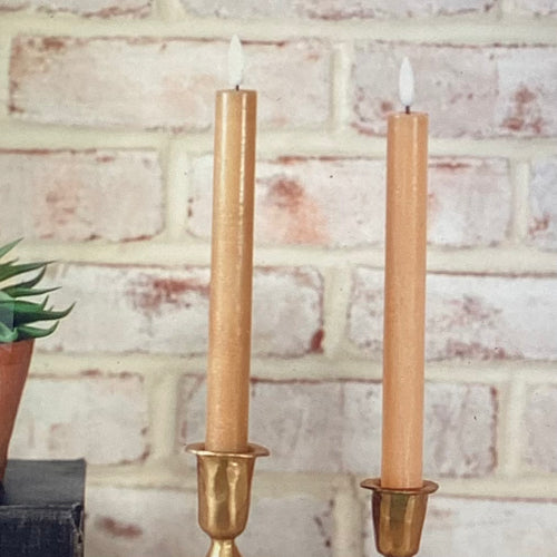 Caramel Taper Candle Set