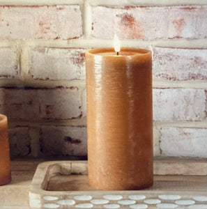 8" Caramel Pillar Candle