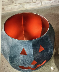 Black Tin Pumpkins S/3