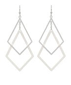 Double Diamond Earrings