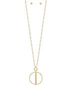 Circle Bar Necklace