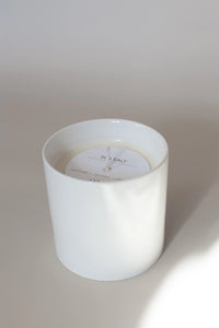 White Ceramic Candle