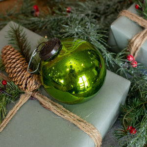 Green Glass Ornament