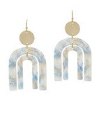 Double Arched Resin Earrings