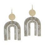 Double Arched Resin Earrings