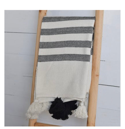 Striped Cotton Throw