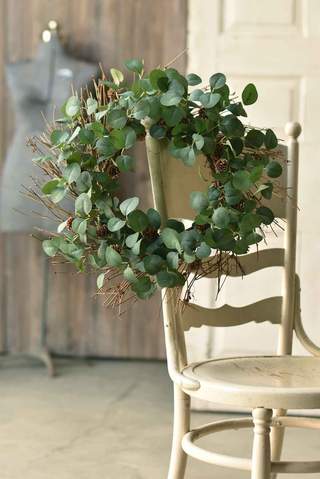 Cone Dashed Eucalyptus Wreath