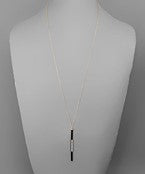 Load image into Gallery viewer, Long Cylinder Necklace