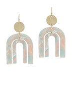 Double Arched Resin Earrings
