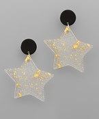 Acrylic Star Earrings