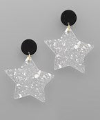 Load image into Gallery viewer, Acrylic Star Earrings