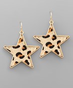 Leopard Star Earrings