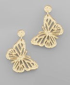 Load image into Gallery viewer, Glitter Acrylic Butterfly Earrings