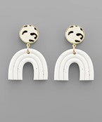 Animal Print Arch Earrings