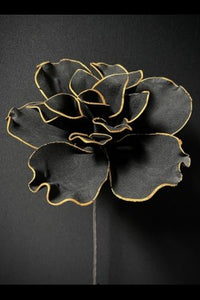 Black/Gold Flower