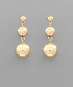 Load image into Gallery viewer, 3 Layer Disco Ball Earrings
