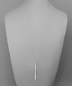 Load image into Gallery viewer, Long Cylinder Necklace