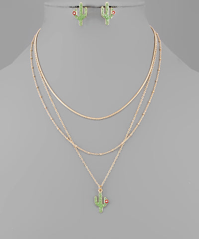 Cactus Layer Necklace