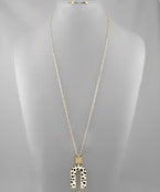 Animal Print Arch Necklace