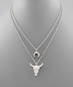 Load image into Gallery viewer, Bull Layer Necklace