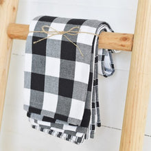 Load image into Gallery viewer, Black &amp; White Dish Towels (set of 3)