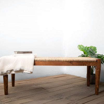 Wood Weave Bench