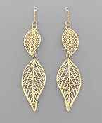 Filigree Leaf Earrings