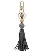 Load image into Gallery viewer, Bead &amp; Tassel Keychain
