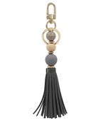 Bead & Tassel Keychain