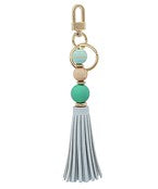 Load image into Gallery viewer, Bead &amp; Tassel Keychain