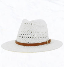 Load image into Gallery viewer, Straw Panama Hat