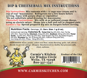 Specialty Dips/Oils/Cheeseball Mix